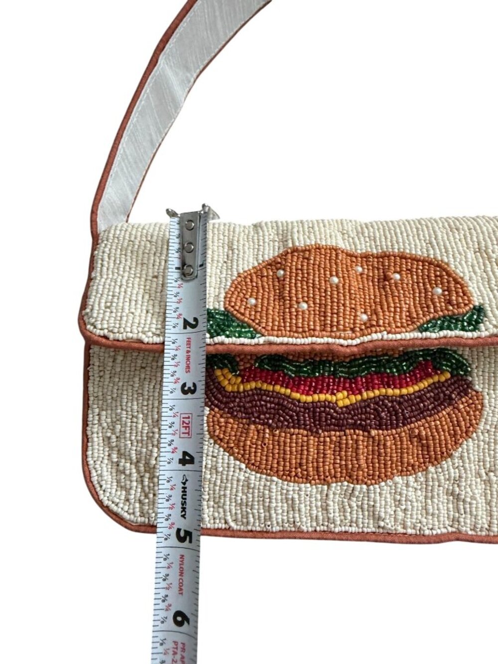 THE CHEESEBURGER Beaded Shoulder Bag NEW NWOT - Picture 8 of 9